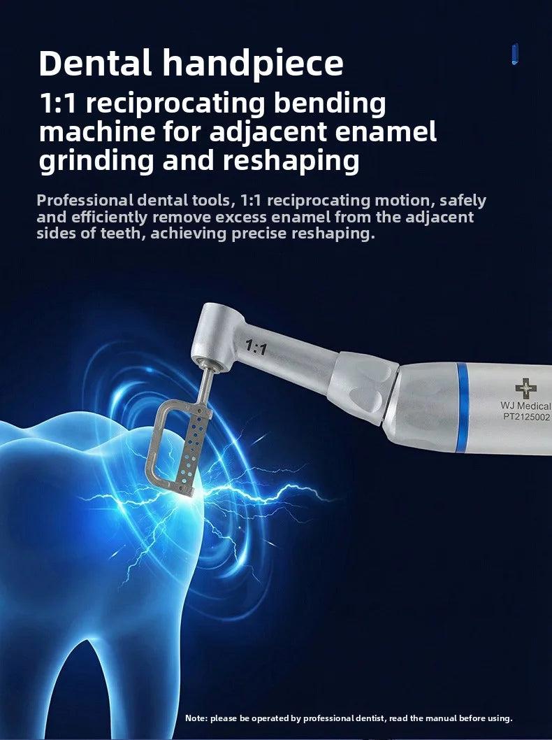 Dental 1∶1 Contra Angle Handpiece Orthodontic IPR System Interproximal Enamel Reduction Reciprocating Stripping Kit with Stri