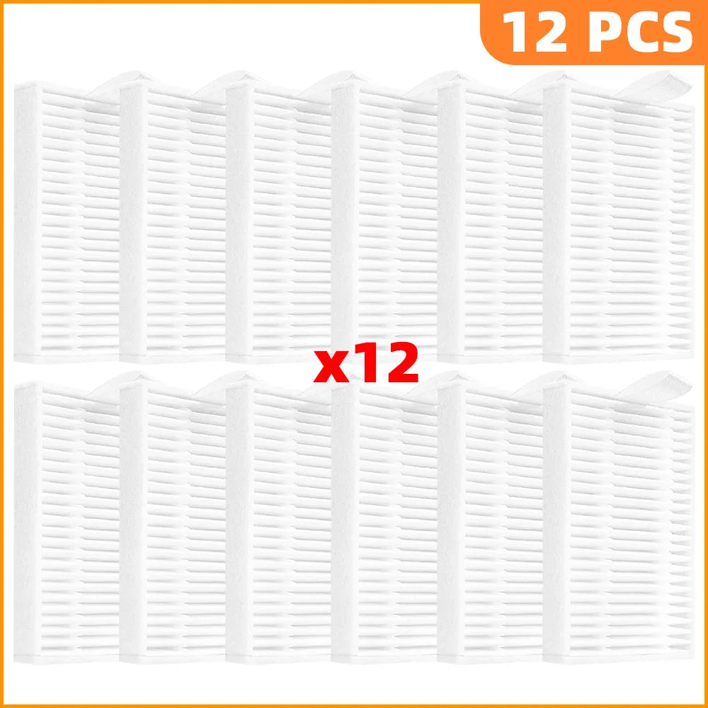 Compatible For iLife A30 Pro Robot Vacuum Cleaner Replacement Parts Kit Main Brush Side Brush HEPA Filter Mop Cloth Dust Bag