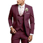 Matcha Green Suits for Men Slim Fit Luxury Wedding Tuxedos Fashion Mens Blazer Vest Pants 3 Pieces Foraml Business Suits Sets