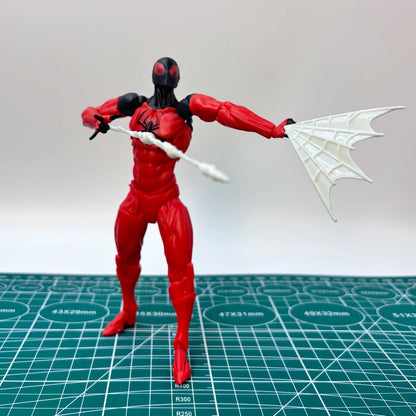Black and Red Spider-Man Ultimate Spider-Man Fully Articulated Action Figure with Multiple Accessories Model Desktop Ornament