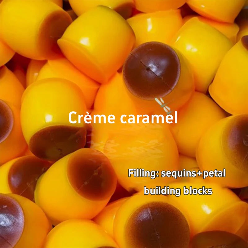 Cute And Soft Caramel Pudding Stress Ball Homemade Diy Handmade Squeeze Ball Toy Stress Relieving And Ventilating Toy Home Decor