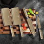 4-Piece Titanium-Coated Kitchen Knife Set - Sharp, Durable, Perfect for Cutting Meat and Bones,Commercial kitchen and Home Cooks