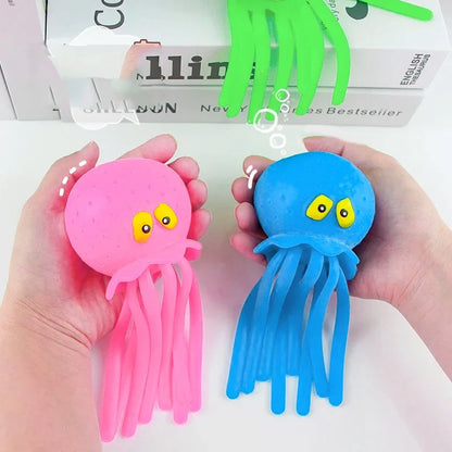 Soft Safe Baby Bath Toys Sponge Water Absorbing Octopus Squeezing Stress Relief Summer Swimming Water Play Bath Toy for Kids