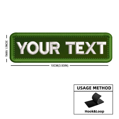 Custom Name Patch Color Matches Personalized Patches Embroidered Military Tactical Badge Stripes Emblems for Backpack Jacket