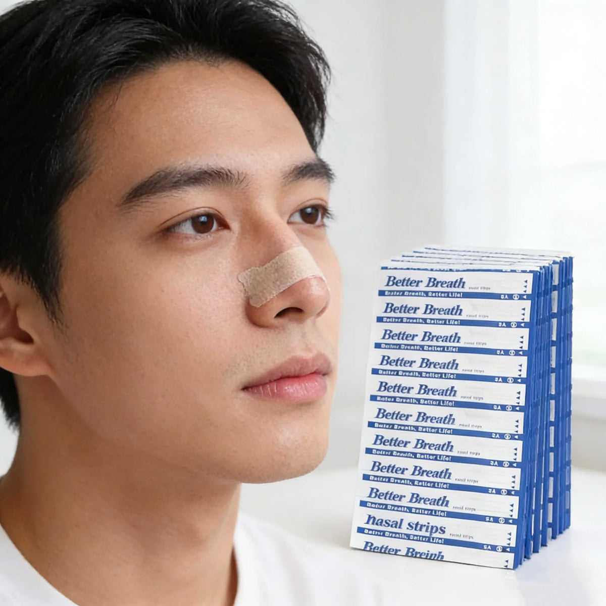 300/200/100PCS Breath Nasal Strips Sleep Aid Device Easier Breathing Nose Patch for Better Sleep Snoring Aid