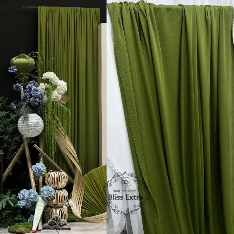 Wide 170cm Soft Stretchy Fabric Wedding Decoration Curtains Cloth Background Drap Handmade DIY Stretch Knitted Material