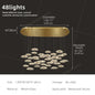 Dining room pendant light Modern villa dining room Kitchen pendant light designer glass Multi-head Hanging Lamp pendant light