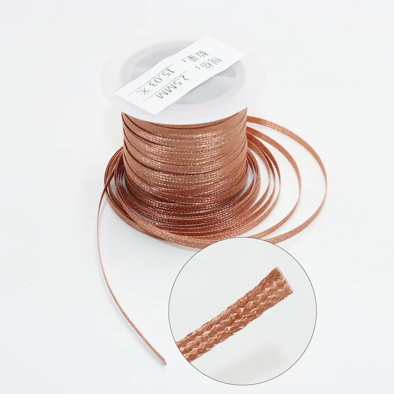 8/15M Length Desoldering Braid Mesh Tape Copper Wire Welding Point Solder Wick Soldering Remove of PCB Circuit Board Repair Tool
