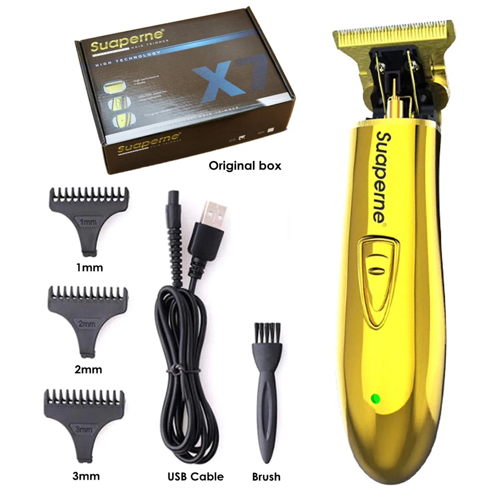 Professional Electric Hair Clipper Suaperne Rechargeable Hair Trimmer Beard Shaver Men Salon Barber Hair Cutting Machine