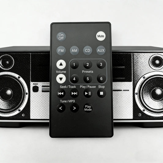 for Bose Acoustic Wave Music System II Remote Control Replacement Black ABS Material for Audio Electronics