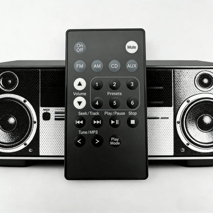 for Bose Acoustic Wave Music System II Remote Control Replacement Black ABS Material for Audio Electronics