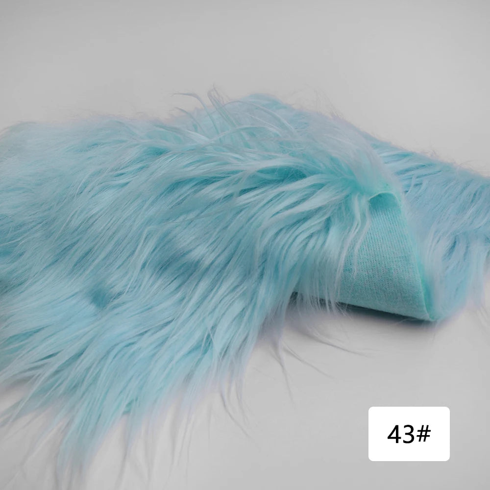 8cm Pile Length Imitation Fur Fabric Diy Cosplay Clothing Hairy Fur Fabric Bundle Long Hair Plush Fabrics By Meters Liquidations