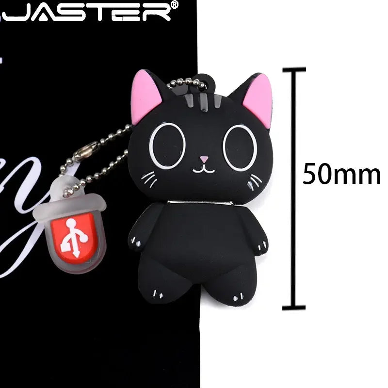 JASTER Uroczy Kreskówkowy Zwierzęcy Pendrive USB 64 GB Pingwin Kot Pamięć USB 32 GB Sowa Dinozaur Pendrive 16 GB Pszczoła Lis Pendrive 8 GB