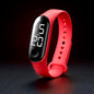 Man Woman LED Electronic Sport Watch Luminous Sensor LED Student Adult Couple Electronic Watch With Shell Adjustment Watch