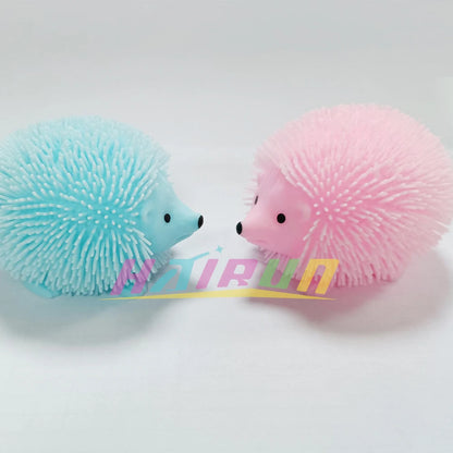 Hedgehog Balls Glitter Sensory Fidget Toys for Adults Funny Cute Squeeze Stress Relief Toys Birthday Party Favors Pinata Filler