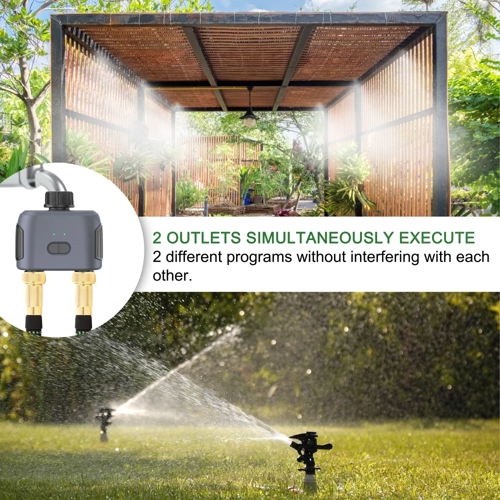 Tuya Smart Zigbee Watering Timer Sprinkler Drip Irrigation System Irrigation Watering System Sprinkler Timer Garden