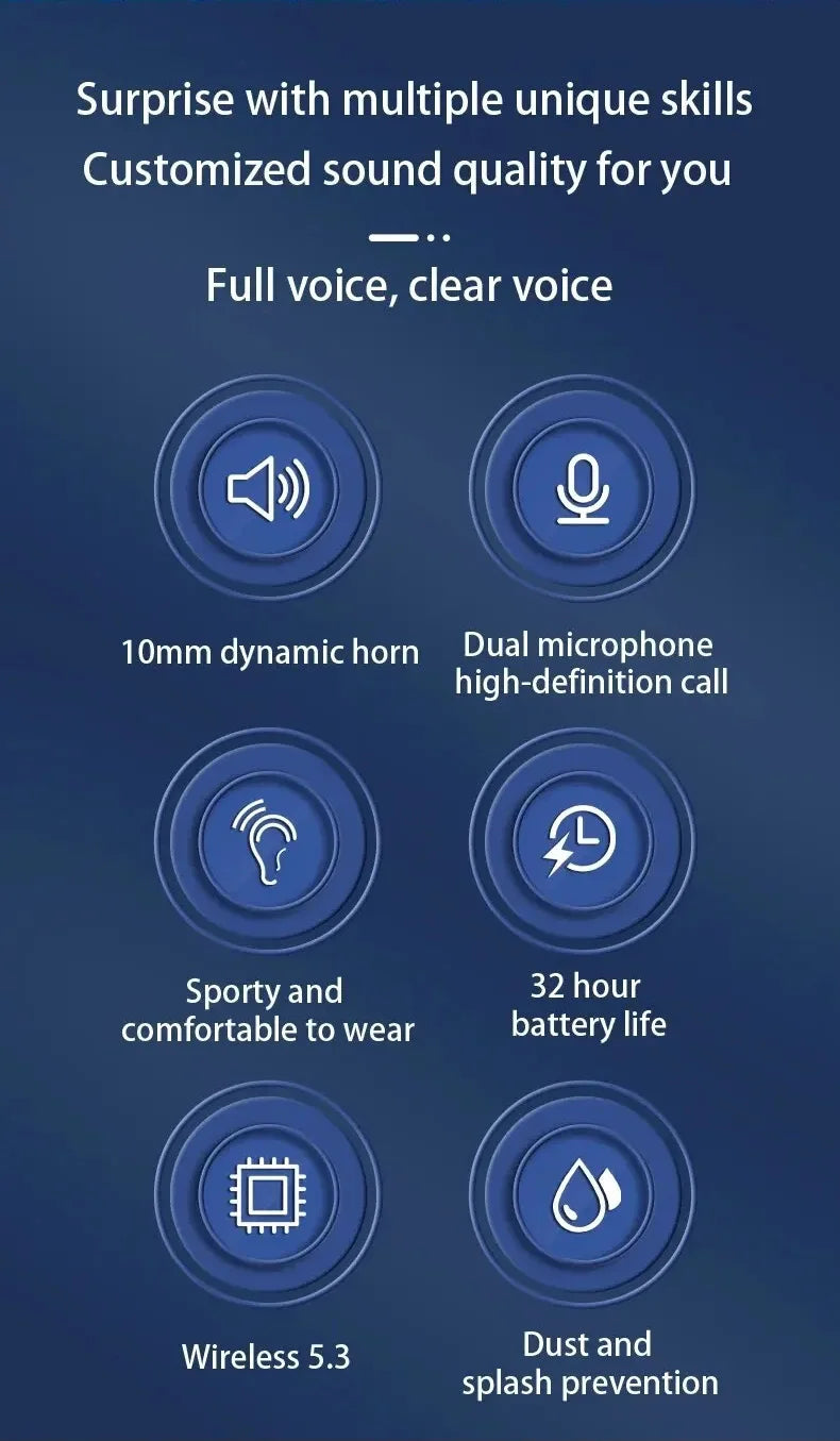 SP16 TWS Wireless Headphones Bluetooth Earphones With LED Display Charing Case Sports Business Headset For iPhone Samsung Xiaomi