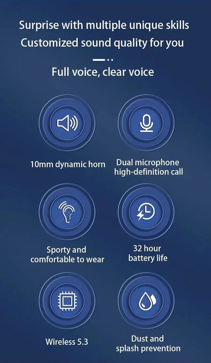 SP16 TWS Wireless Headphones Bluetooth Earphones With LED Display Charing Case Sports Business Headset For iPhone Samsung Xiaomi