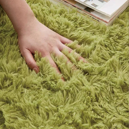 Pink Bedroom Carpet For Children's Room Cute Girls Floor Soft Mat Living Room Decoration White Fluffy Large Kids Bedside Rugs