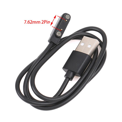 60CM Universal Smart Watch Charger Cord Magnetic Charging Cable 2/4 Pin USB Charger