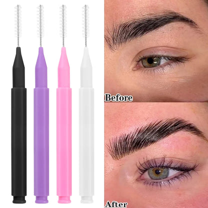 20/50PS Portable Mini Eyebrow Brushes Disposable Eyelash Brow Lifting Brush Applicators Lash Extension Comb Beauty Makeup Tools