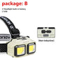 Powerful COB Headlamp Torch USB Rechargeable Flashlight Headlight Waterproof Head Light Camping Fishing Mining Light Lamp Torch