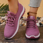 Women's Lightweight Knit Walking Shoes Comfort Breathable Mesh Sneakers with Accent & Anti-Slip Sole，Free shipping