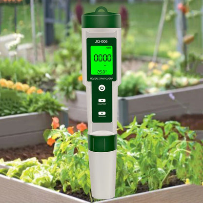 10 in 1 Water Quality Monitor PH/EC/TDS/ORP/H2/Fertile/Salinity/S.G/Resistivity/Temp Multifunction Tester for Aquariums Pools