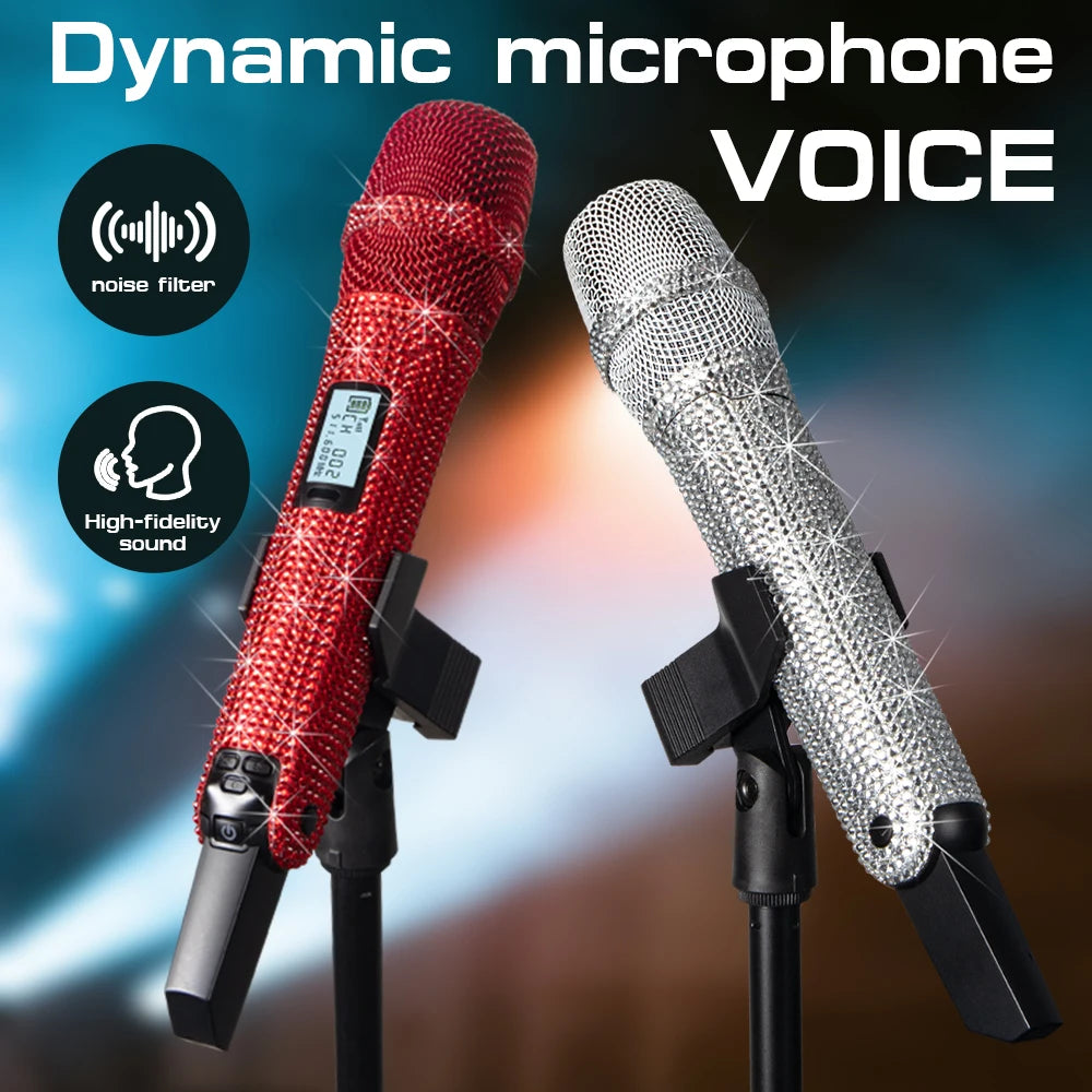 Diamond Microphone Customized for Singers G-MARK SKM9000 Wireless Karaoke Mic Adjustable Frequency Party Show Teaching Wedding