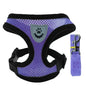 Adjustable Mesh Pet Harness with Leash, Polyester Vest Type Walking Strap for Small Medium Cats Dogs