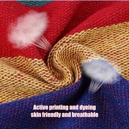 Outdoor Swing Hammock Chair Canvas Leisure Chair No Pillow Or Cushion Dormitory Hammock Swing Rocking Chair(With Storage Bag
