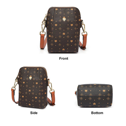 FOXER Leather Fashion Women Shoulder Bag PVC Leather Female Crossbody Bag Luxury Travel Daily Ladies Cellpone Bag Purse