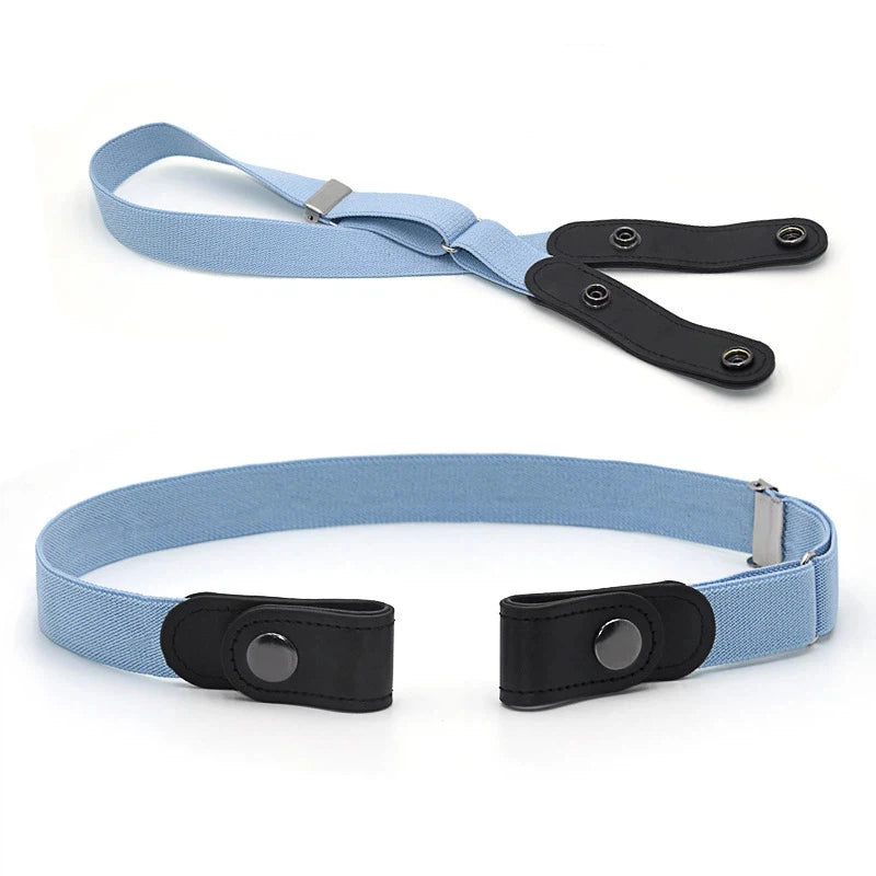 1pc Buckle-Free Belt For Jean Pants,Dresses,No Buckle Stretch Elastic Waist Belt For Women/Men,No Bulge,No Hassle Waist Belt
