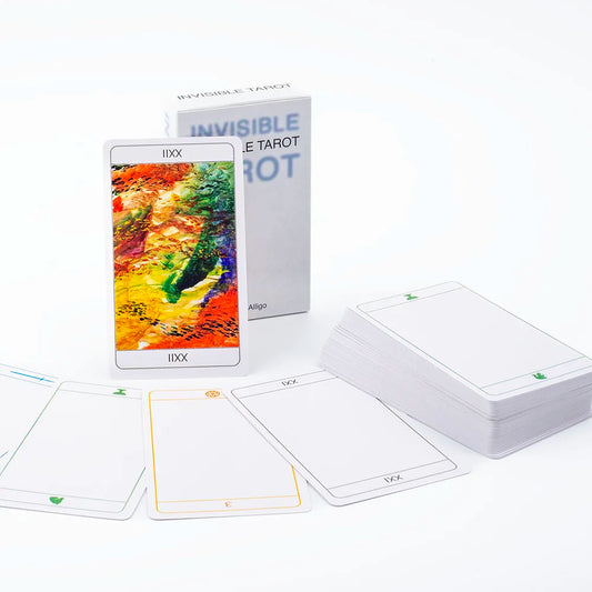 Invisible Tarot 78 Blank Cards Create Your Own Tarot Deck 10.3*6cm English Visions Divination Edition Deck Board Playing Games