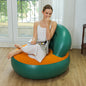 Inflatable Sofa PVC L Shaped Air Couch for Camping Outdoor Home Living Room Black and Green|Home & Garden | Furniture