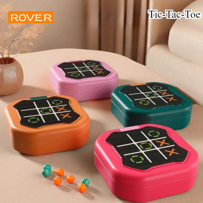 Tic-Tac-Toe Board Chess Set Portable For Adults KidsMultifunctional Electronic Games Montessori Puzzle Table Game Chess Board