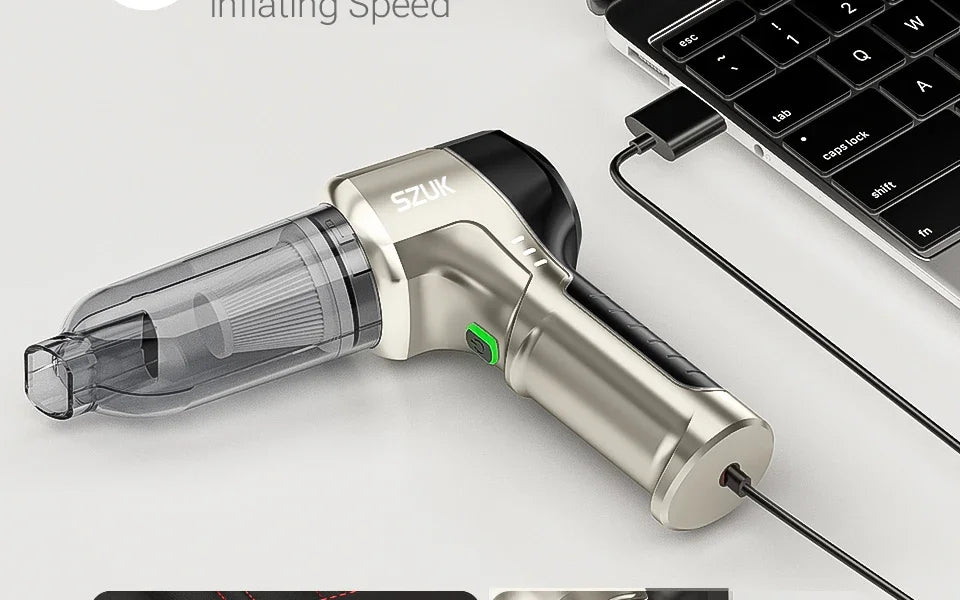 SZUK NEW C017MAX Car Vacuum Cleaner Wireless Mini Handheld Strong Suction Cleaning Machine Portable Vacuum Cleaner for Car Home