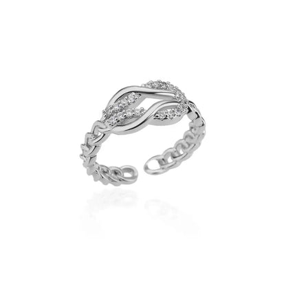 Blue Zircon Crown Rings For Women Stainless Steel Gold Color Adjustable Crown Ring 2026 Trend Design Female Wedding Jewerly Gift