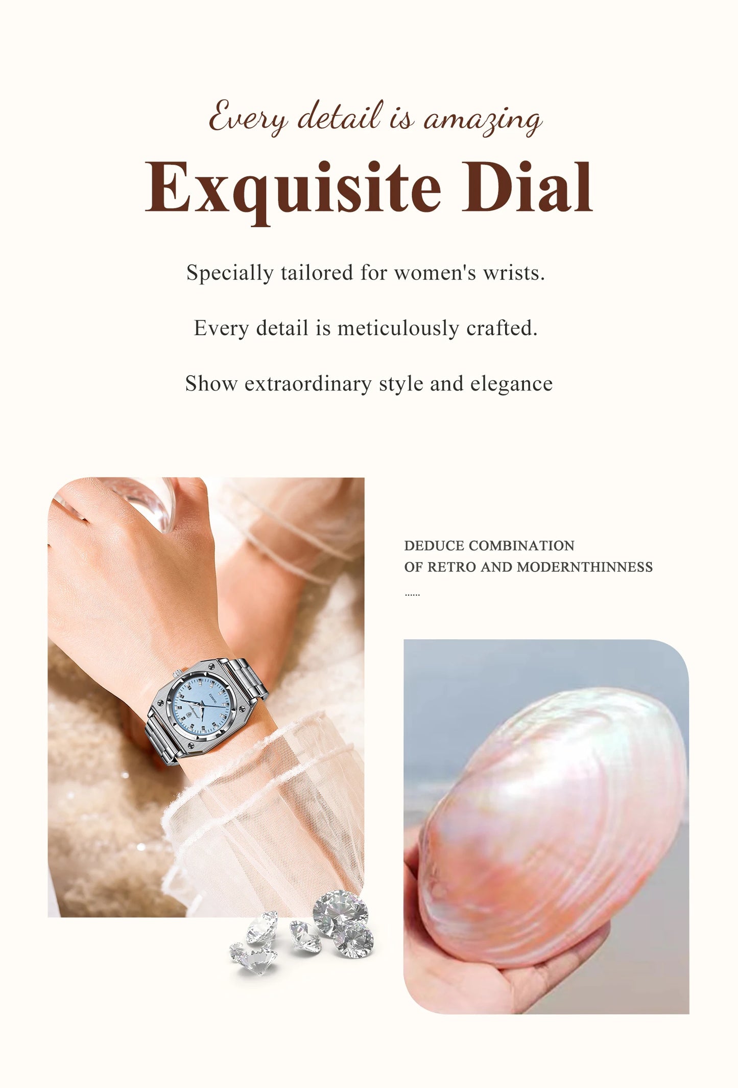 POEDAGAR Square Luxury Ladies Watch Waterproof Stainless Steel Luminous Fashion Woman Watch Elegant Quartz Women's Watches Reloj