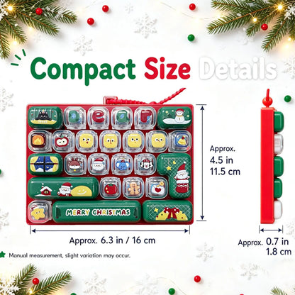 Creative 26-key Keyboard Keychain Stress Relief Cartoon Button Bags Hanger Accessories Christmas Limited Edition Gift Pendant