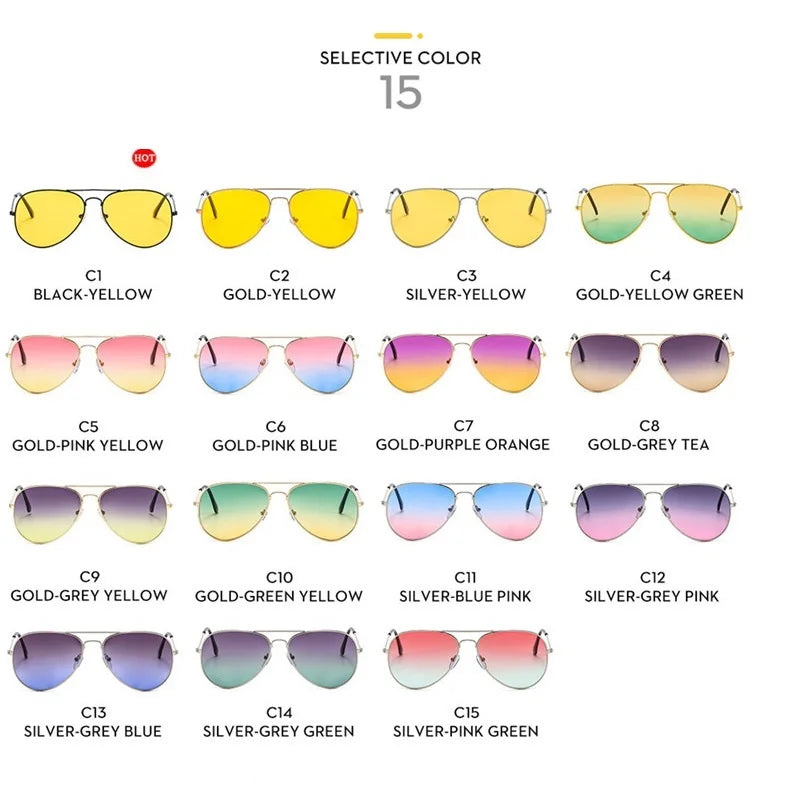 New Double Bridge Sunglasse for Woman Men Alloy Frame 2026 Gradient Lens Sun Glasses Female Oculos Male Outdoor Fashion Eyewear