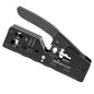 New Rj45 Rj12 Rj11 Pass Through Crimp Plier Cat7 Cat6 Cat6A Cat5 Cat5e Stripping Crimping Tool with 8P/6P Ethernet Connectors