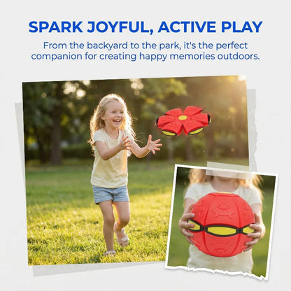Flying UFO Throw Disc Ball – Outdoor Garden Basketball Game Toy for Kids, Flat Throw Flying Disc Fun Activity Toys