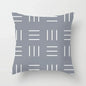 European Gray Pillowcase Geometric Pillow Cover Sofa Cushion Cover Garden Throw Pillows Hotel Outdoor Cushions car Chair 45X45cm
