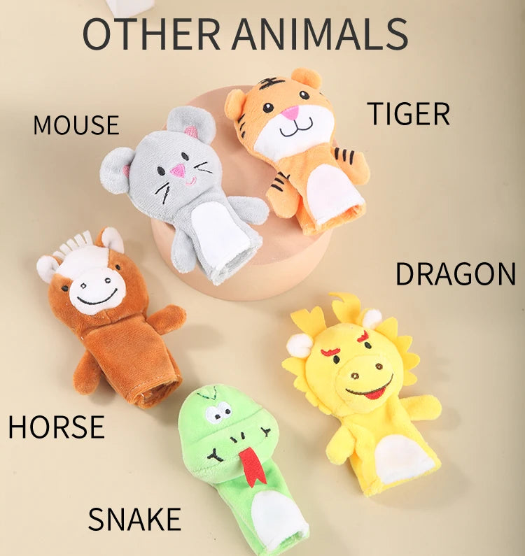 Children Animal Education Dolls Baby Finger Plush Doll kids Hand finger puppets Toy Teaching Aids Boys Girls tell story material