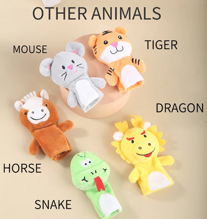 Children Animal Education Dolls Baby Finger Plush Doll kids Hand finger puppets Toy Teaching Aids Boys Girls tell story material