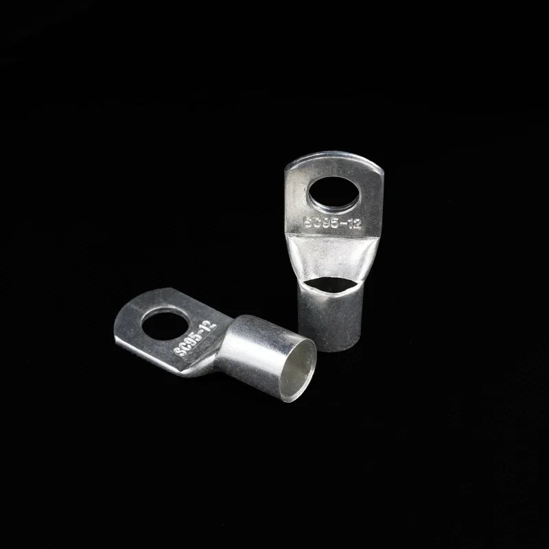 1~50Pcs SC Type Wire Nose Terminal SC35 SC50 SC70 SC95 Bare Copper Battery Block Lugs Hole ID 6 8 10 12mm Crimp Wire Connectors