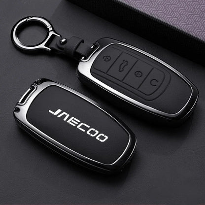 Car Key Case for Chery Jaecoo J7 7 PHEV J5 5 EV 2025 J8 8 2026 Keychain Remote Cover Shell Housing Ring Holder Fob Accessories