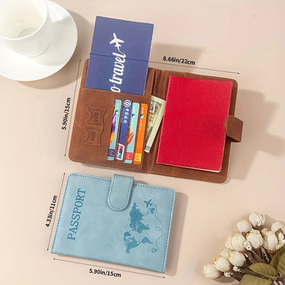 Custom Name Passport Holder for Essentials Passport Wallet Cover Case for Travel Accessories Passport Book Holders for Women/Men