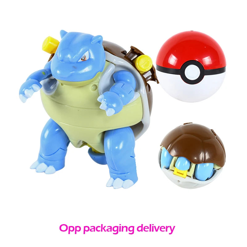 Figure Pokemon ball Toy deformed Pikachu Charizard Venusaur Blastoise Gyarados tomy Action Figurine pokeball poke children gift